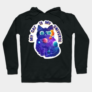 My cat is my universe Hoodie